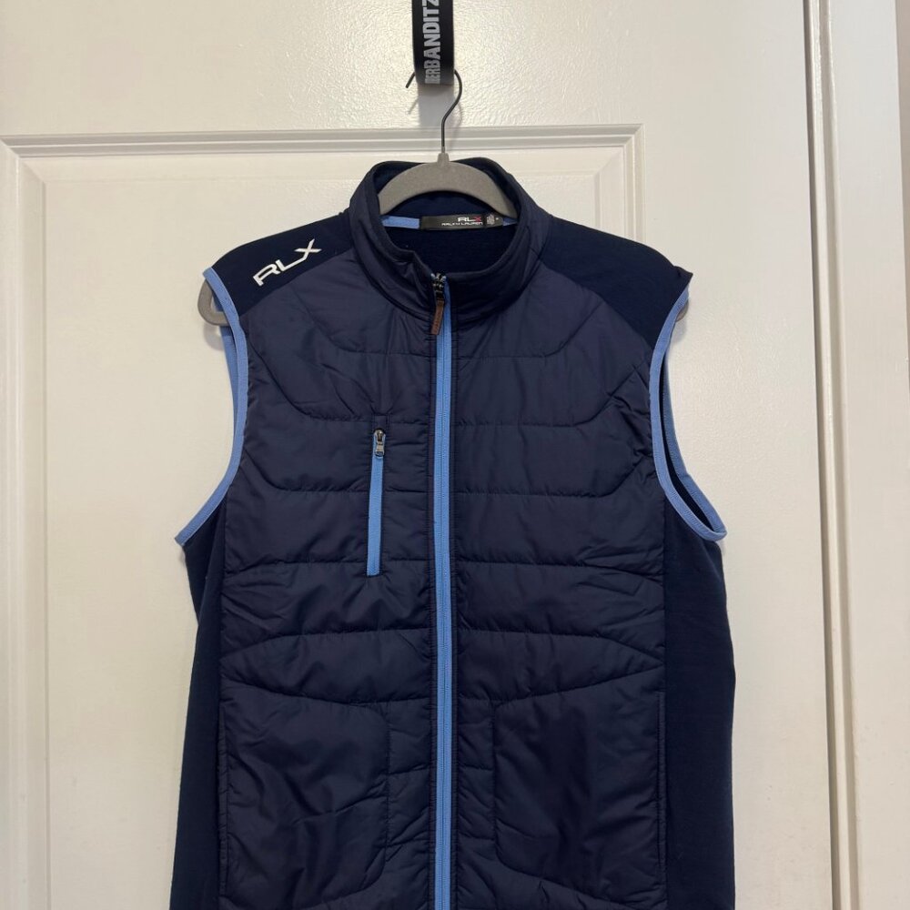 RLX - Ralph Lauren Mens Golf Tech Vest / Medium Navy Blue -